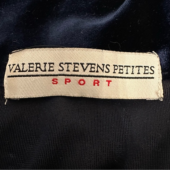 Vintage Women’s Dark Blue Shirt Large Velour Button Up Whimsigoth 90s Witchy - Picture 5 of 6